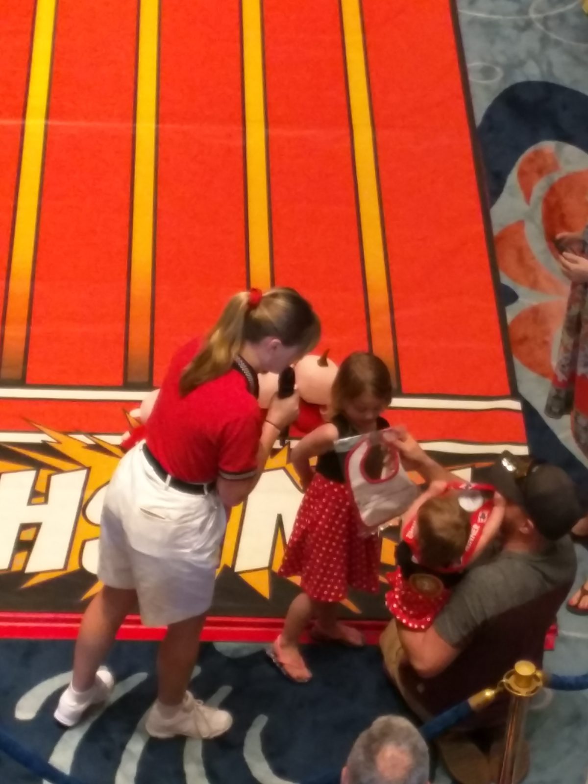 Watching Jack-Jack's diaper dash in the atrium