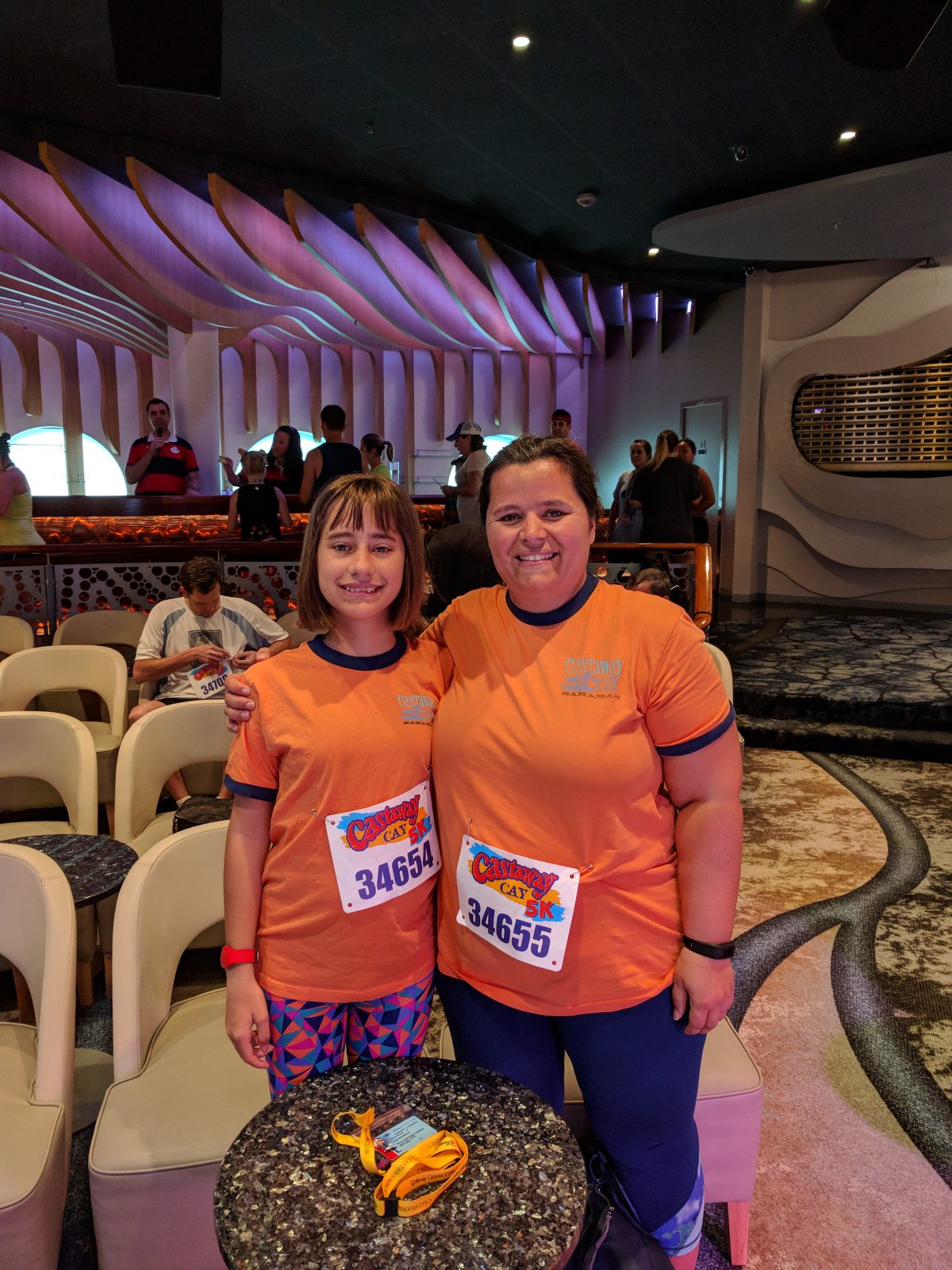 Kathy and Lisa before the 5K