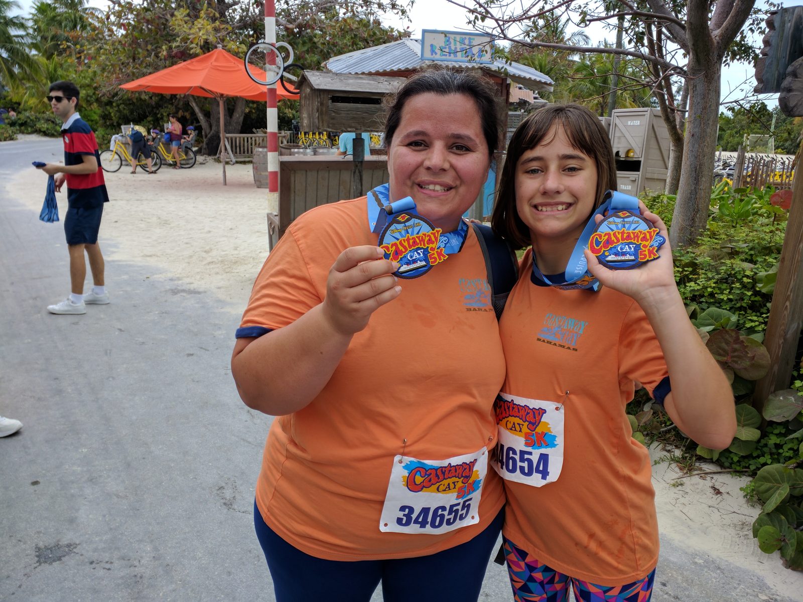 Kathy and Lisa with their 5K medals