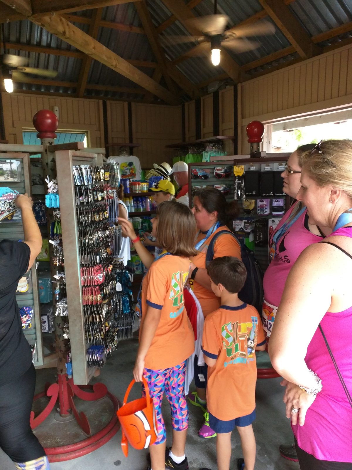 Thomas in the shop at Castaway Cay