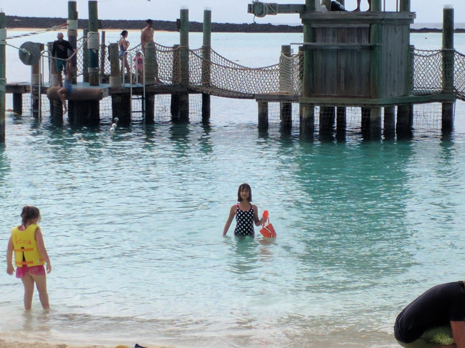 The swim platform at Castaway Cay