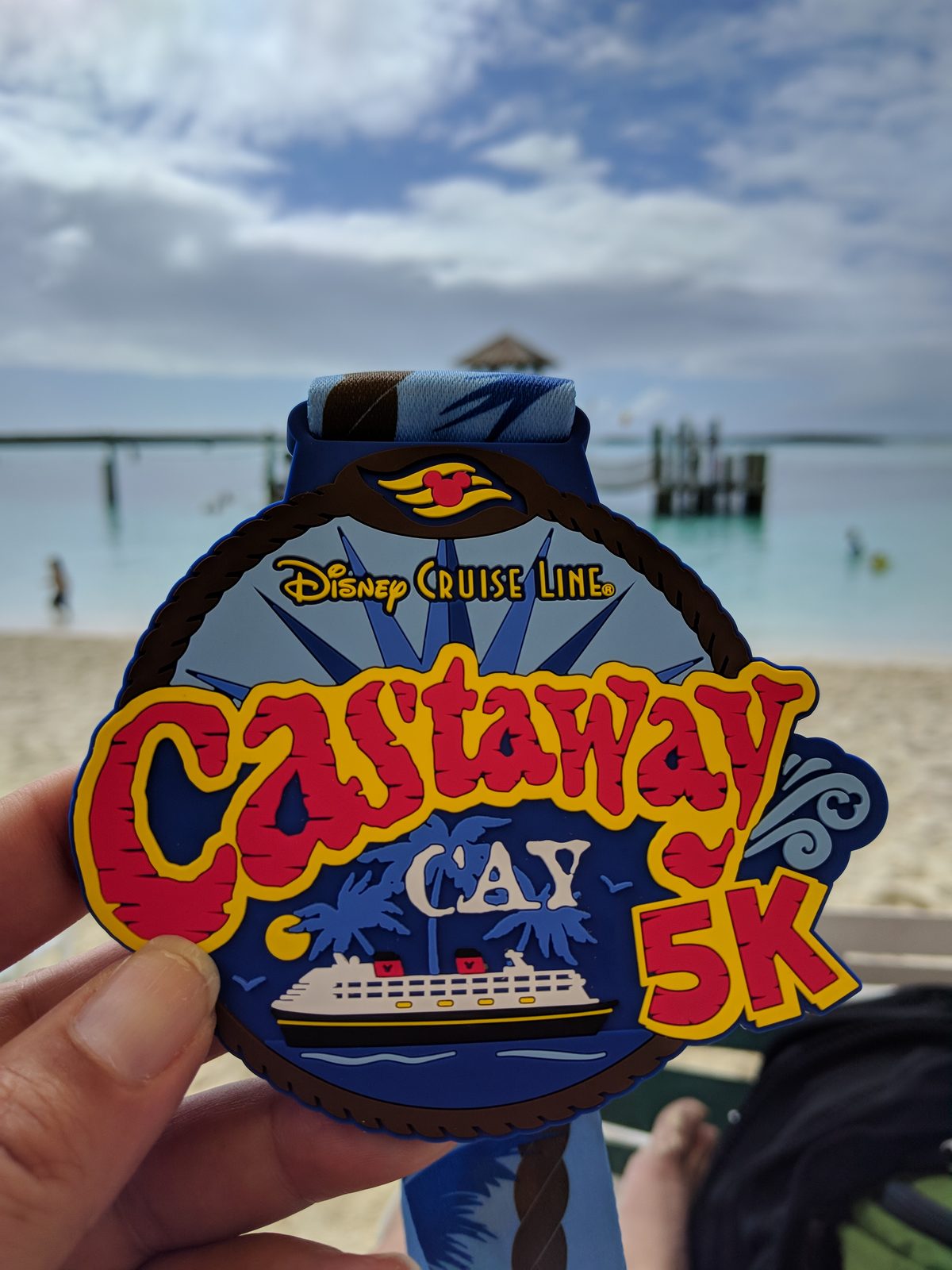 The Castaway Cay 5K medal