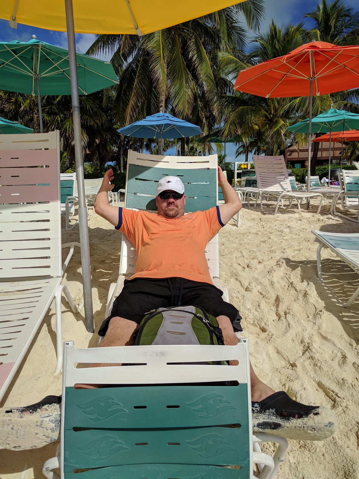 Relaxing on the beach