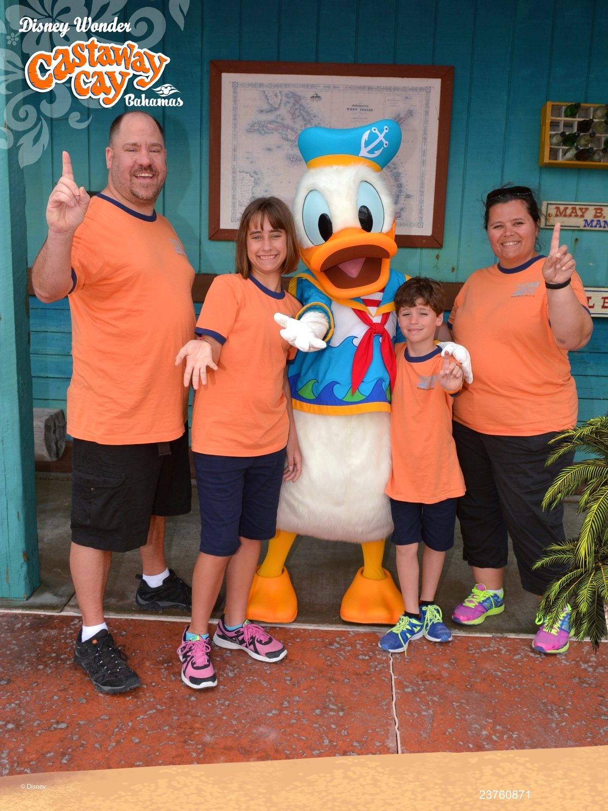 Michael, Lisa, Donald, Thomas and Kathy at Castaway Cay