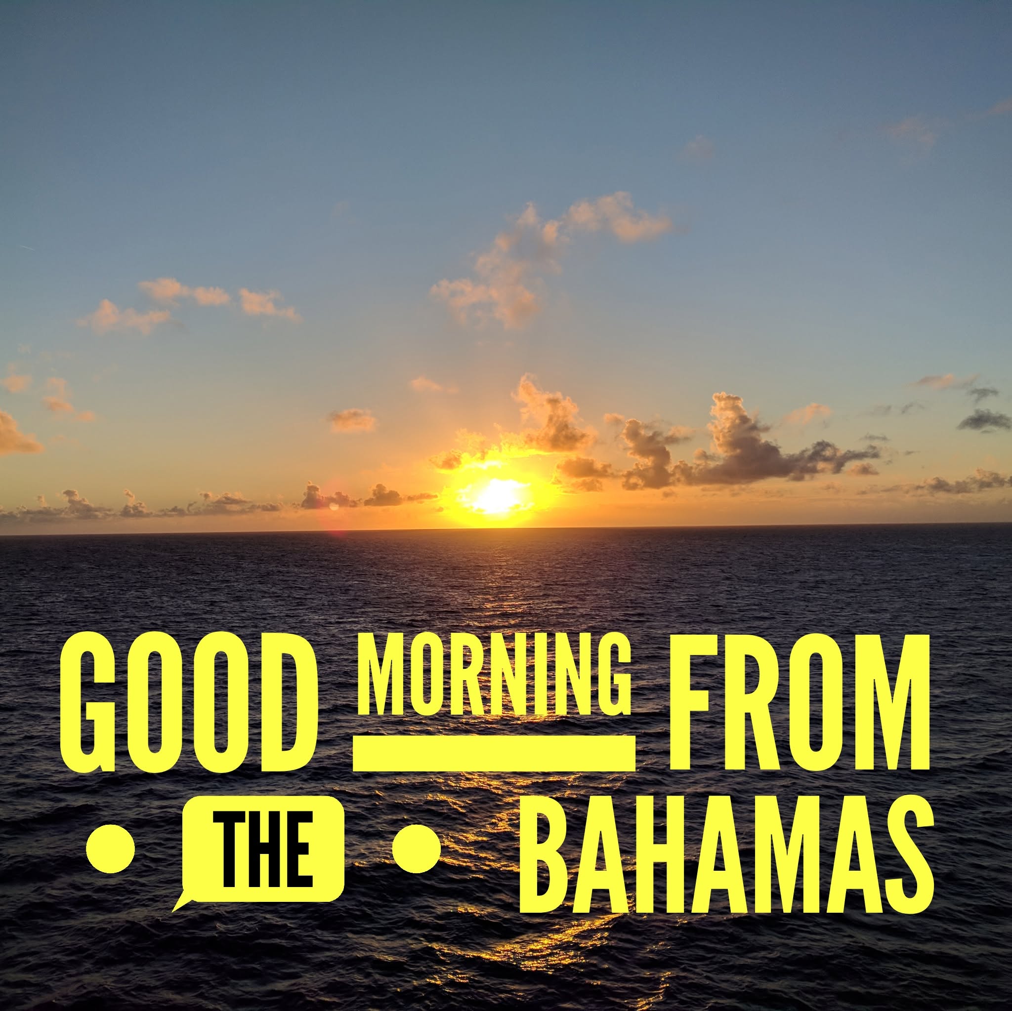 Sunrise at sea from the Wonder