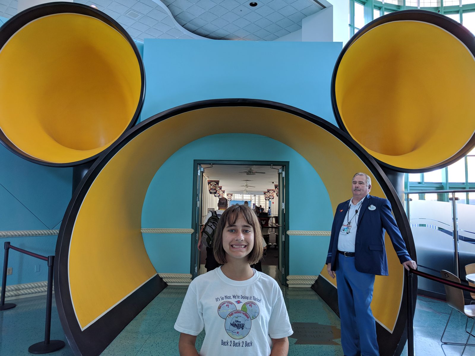At the Port Canaveral cruise terminal