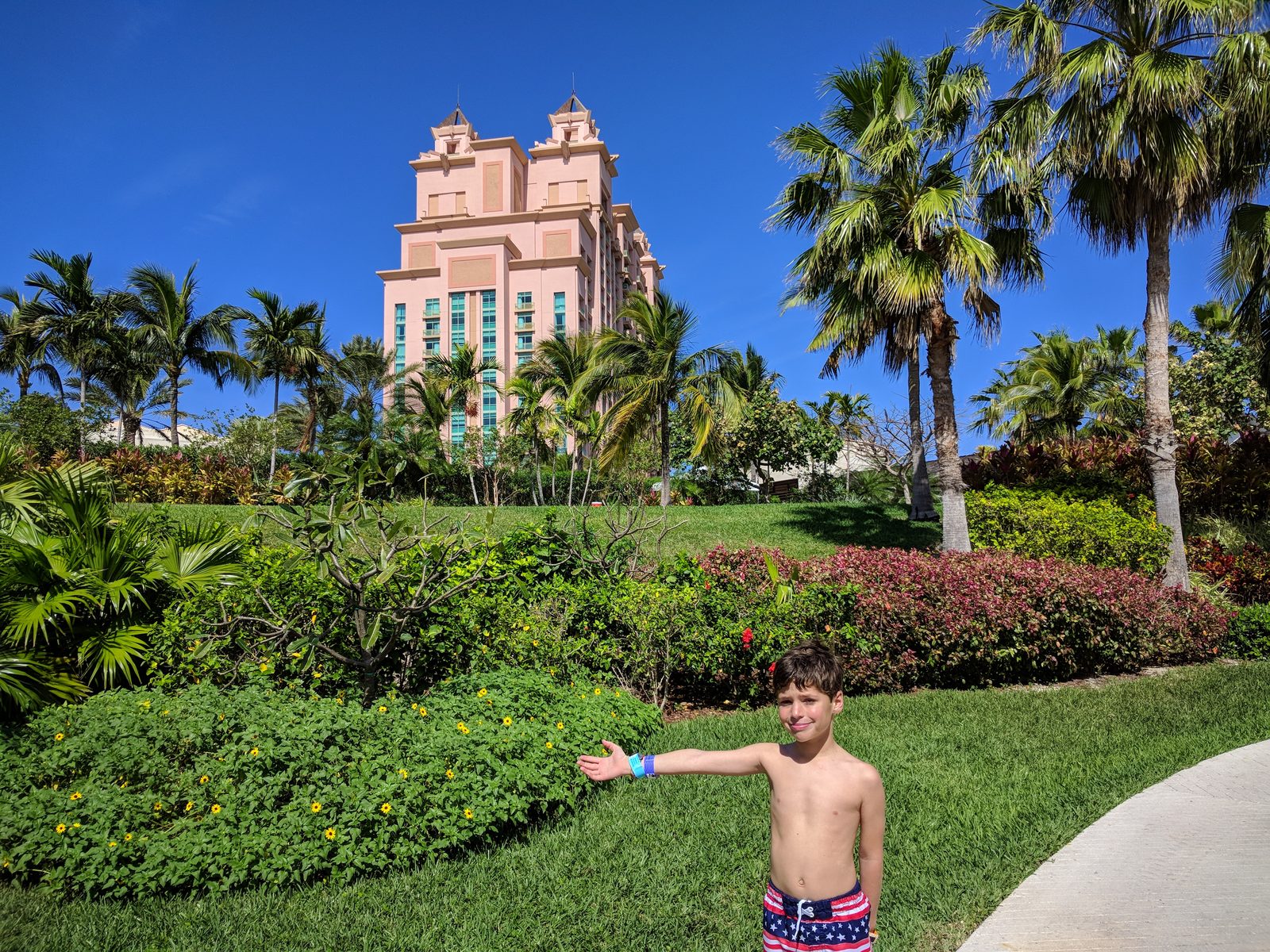Thomas on the grounds at Atlantis