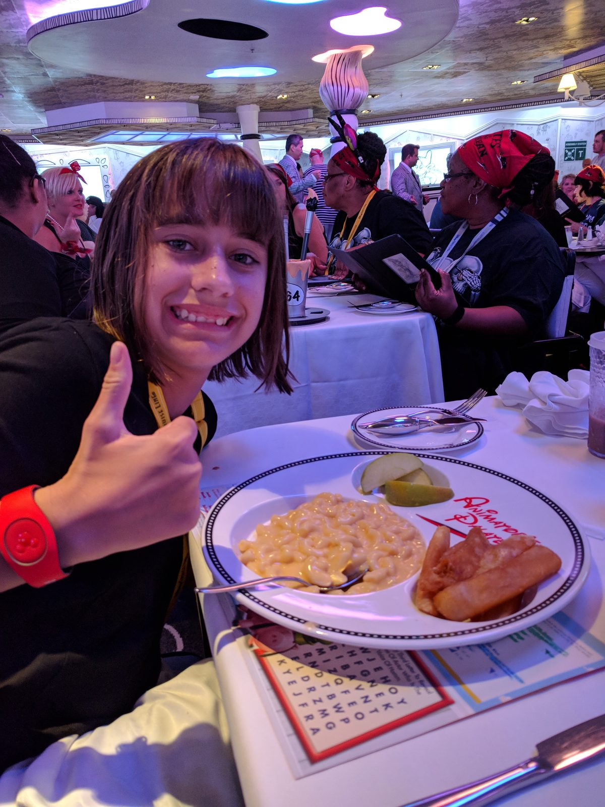 Lisa at pirate night dinner