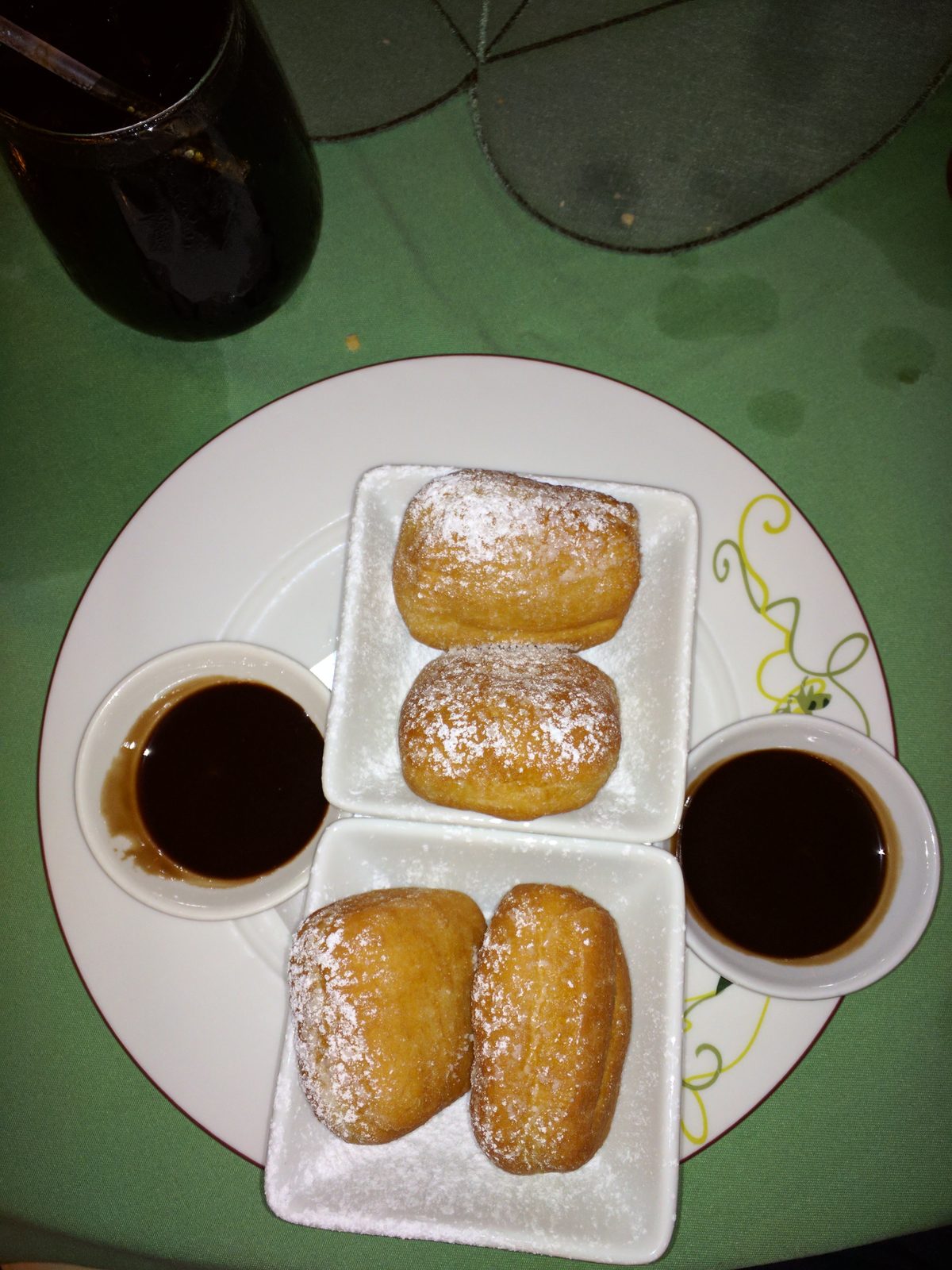 Beignets for dessert on the Wonder