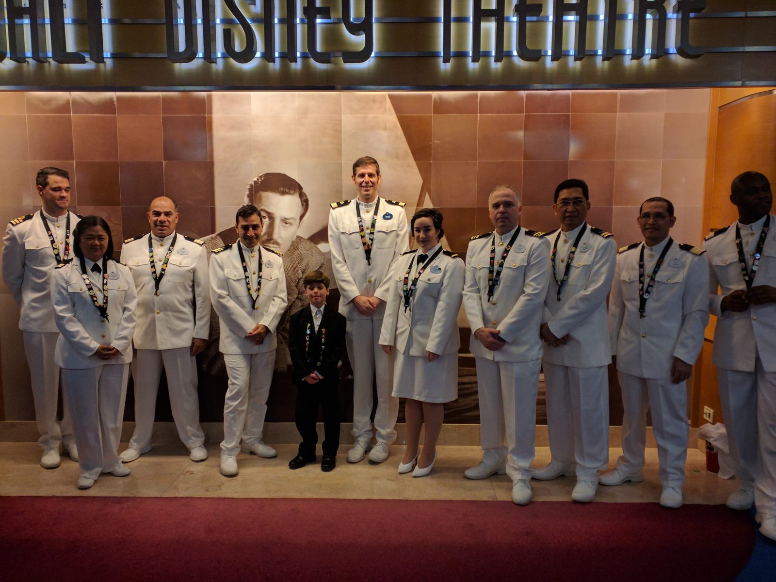 Thomas, an honorary officer for officers' pin trading