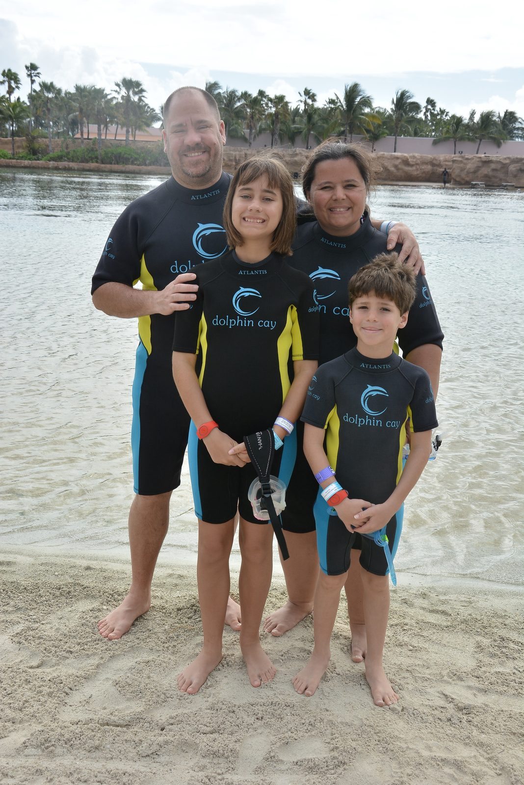 Suited up for Dolphin Cay
