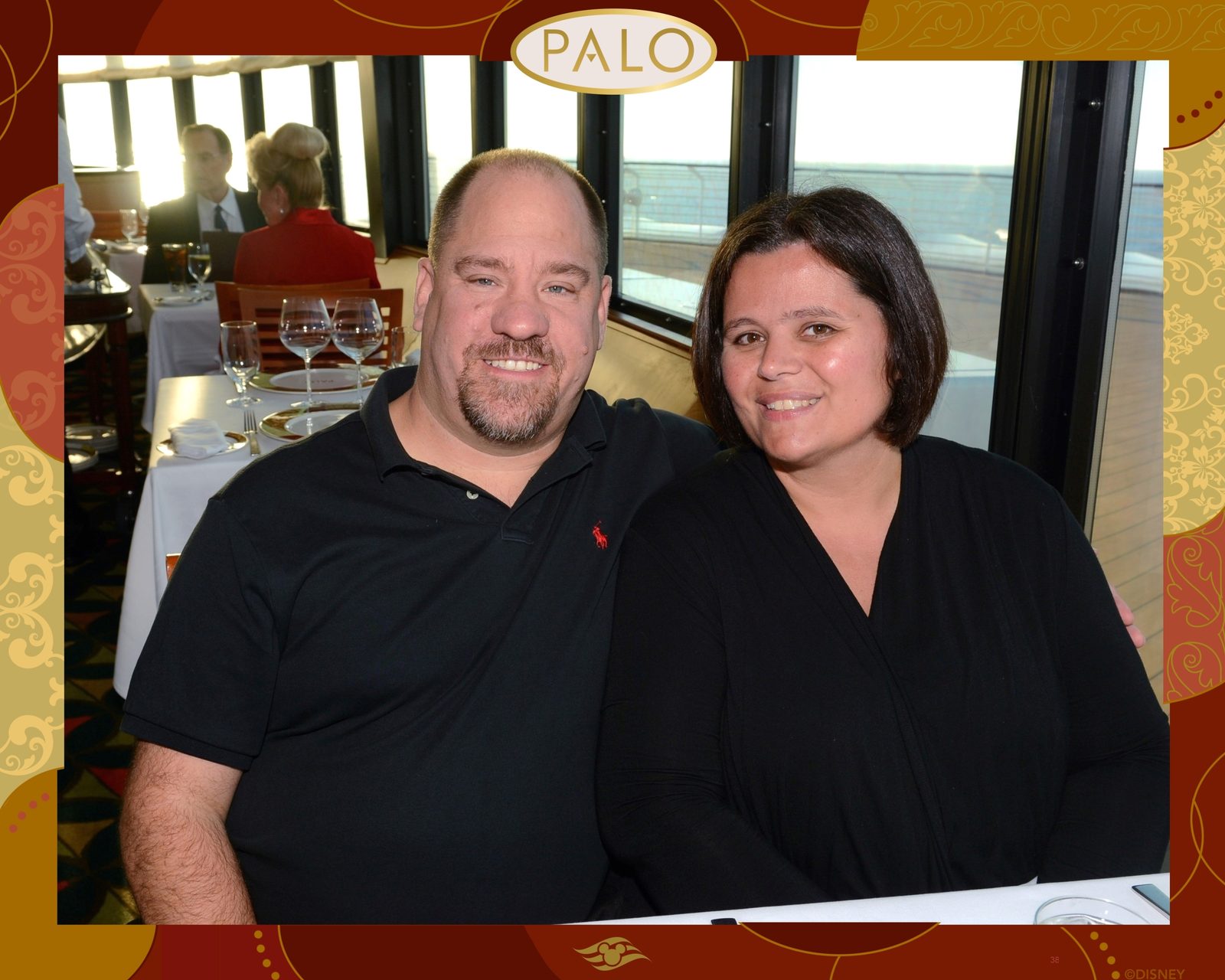 Kathy and me at dinner in Palo