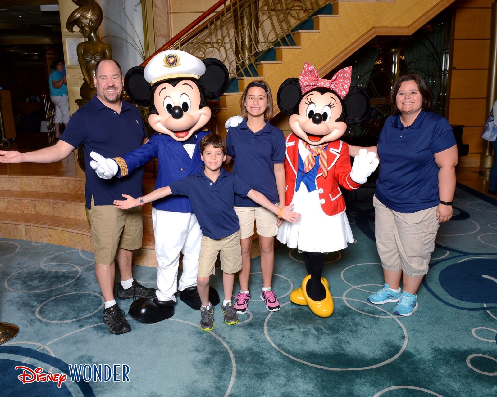 Evening photo with Mickey and Minnie