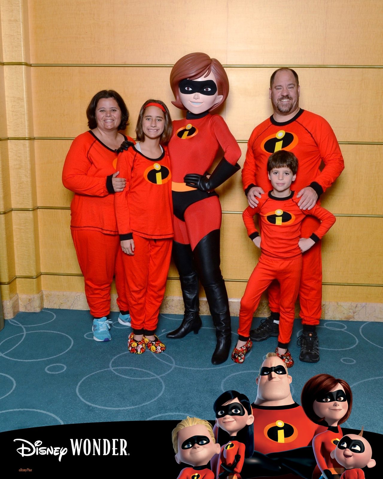 All four of us dressed as The Incredibles
