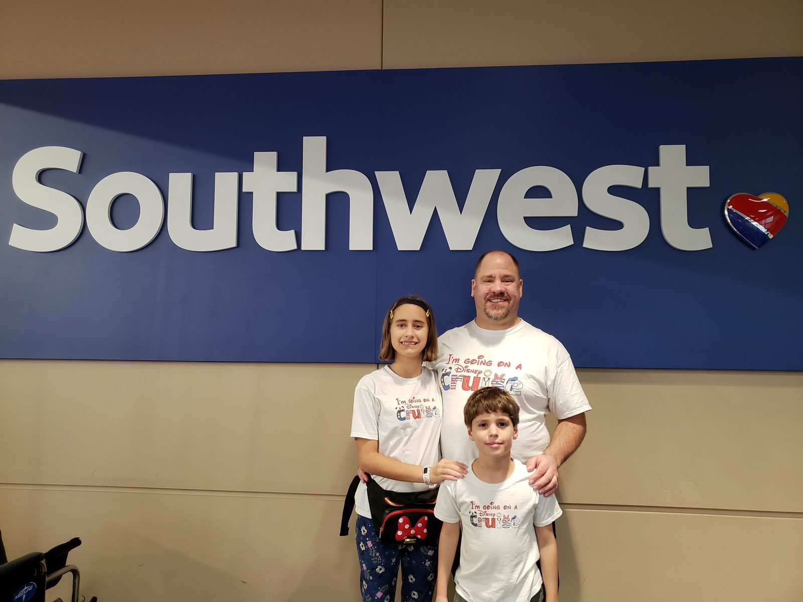 Lisa, Thomas and me before boarding