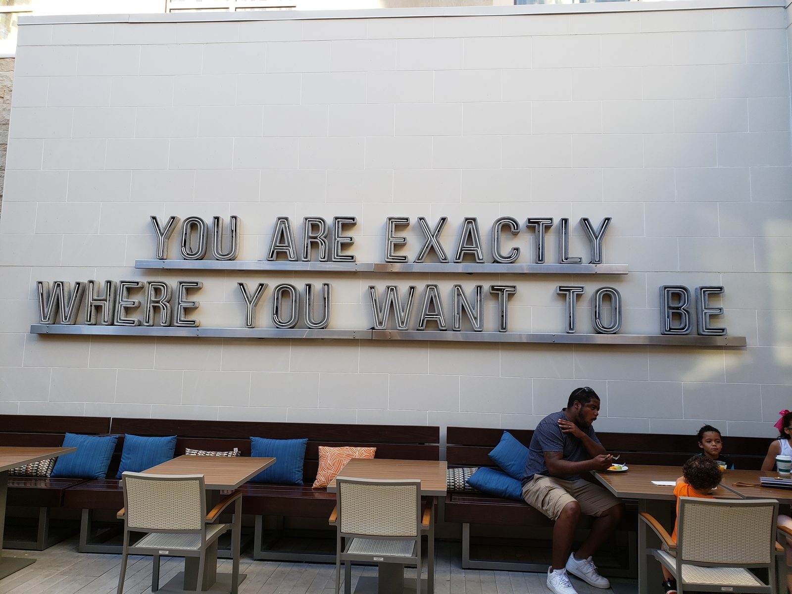 The sign at our San Diego hotel