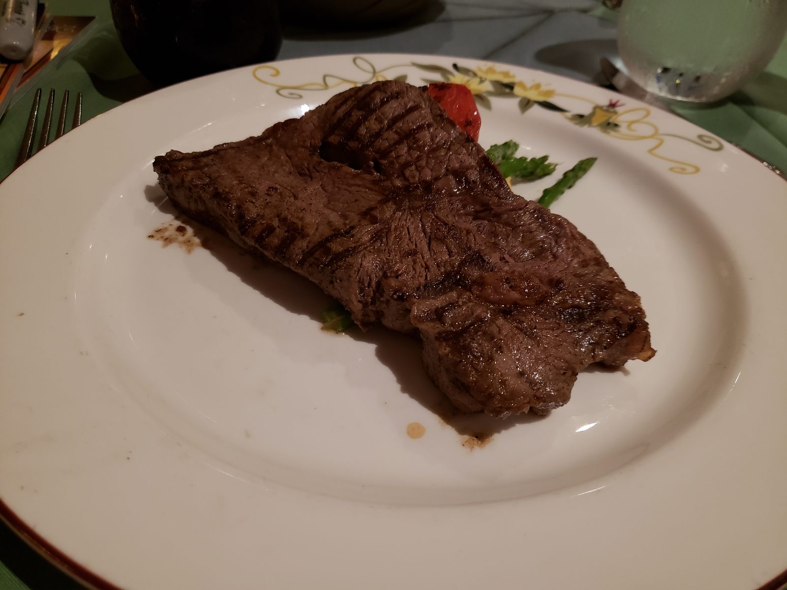 Steak for our first night's dinner