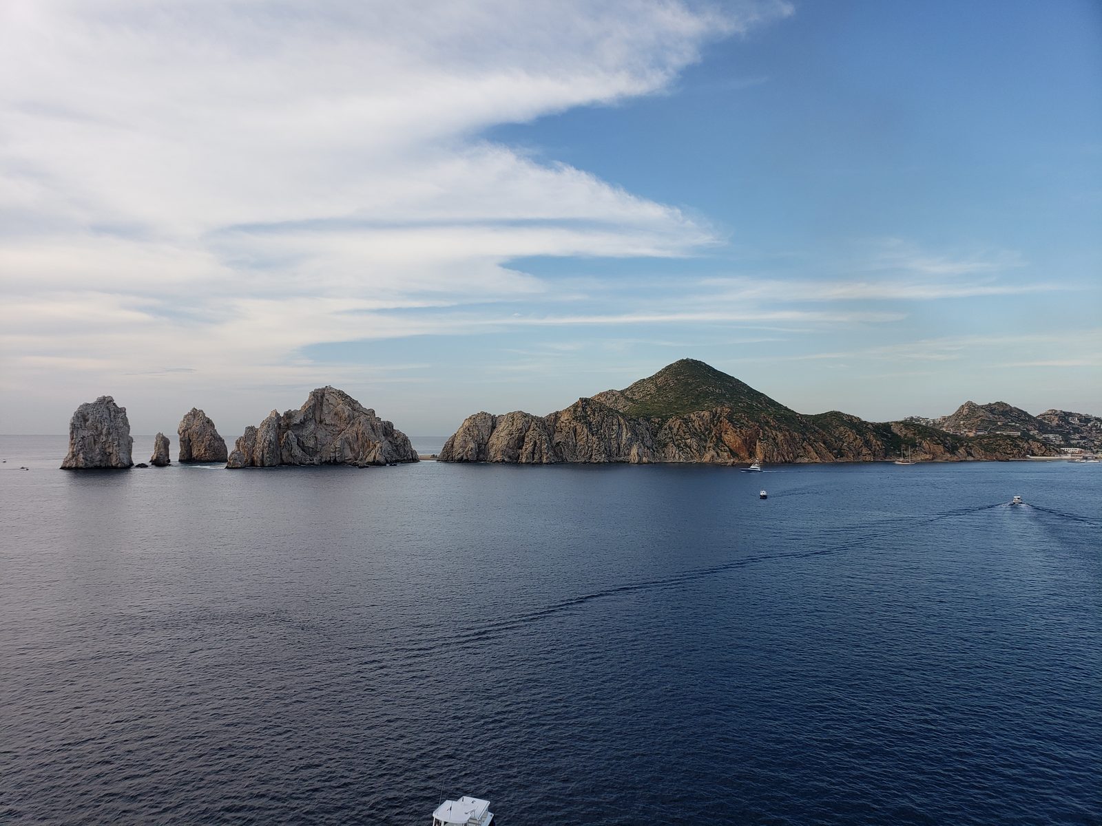 El Arco from the ship this morning