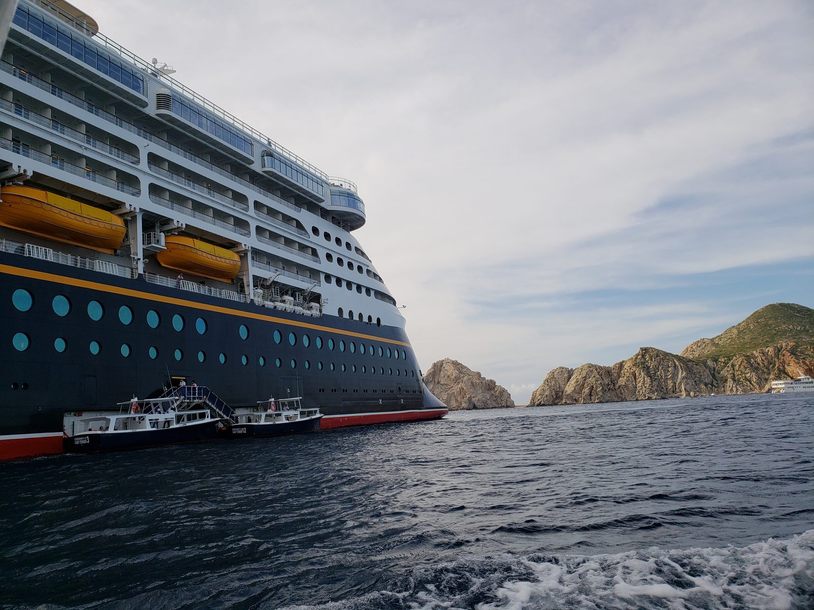 Tendering ashore from the Wonder