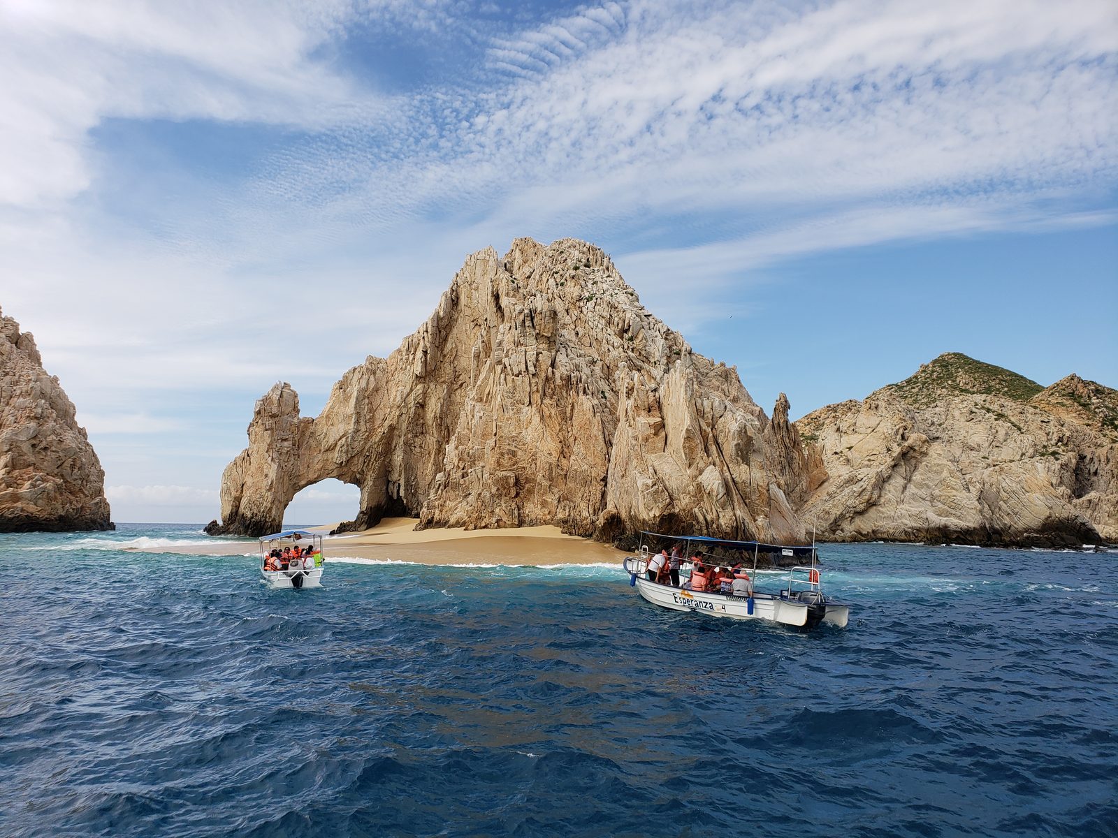 El Arco from the boat
