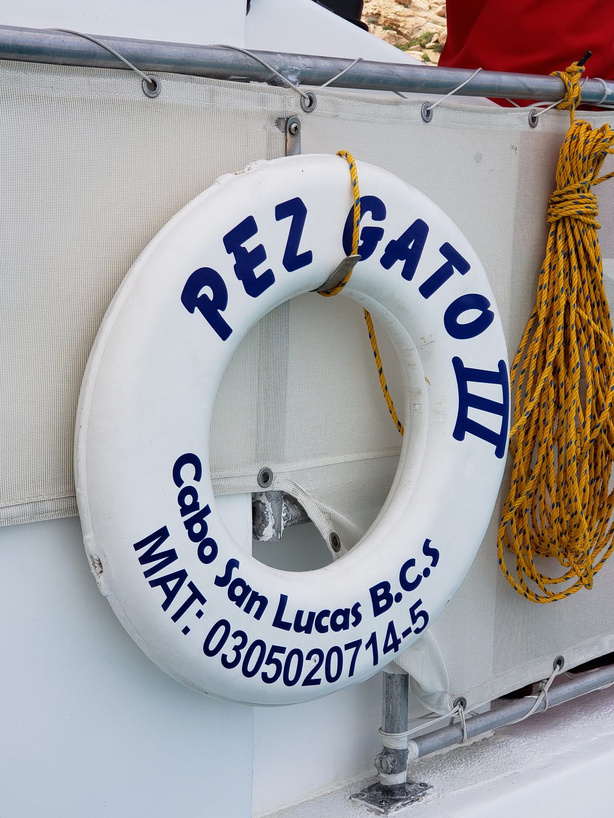 Pez Gato III, our tour boat