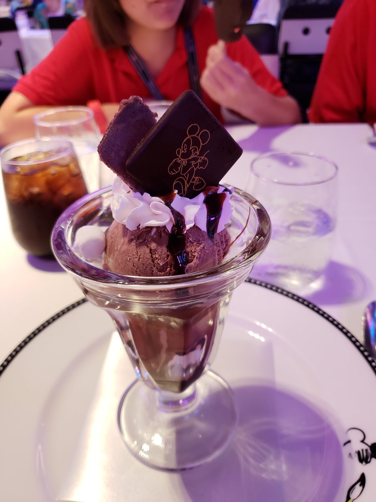 Another sundae with a Mickey chocolate