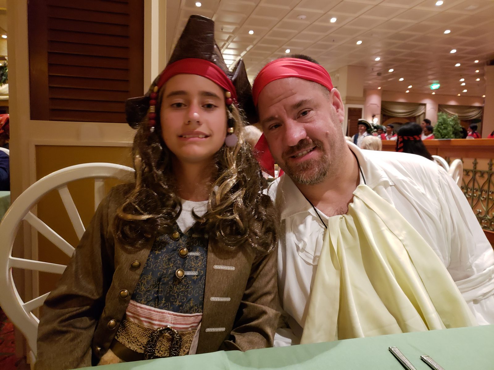 Lisa and me in matching red bandanas