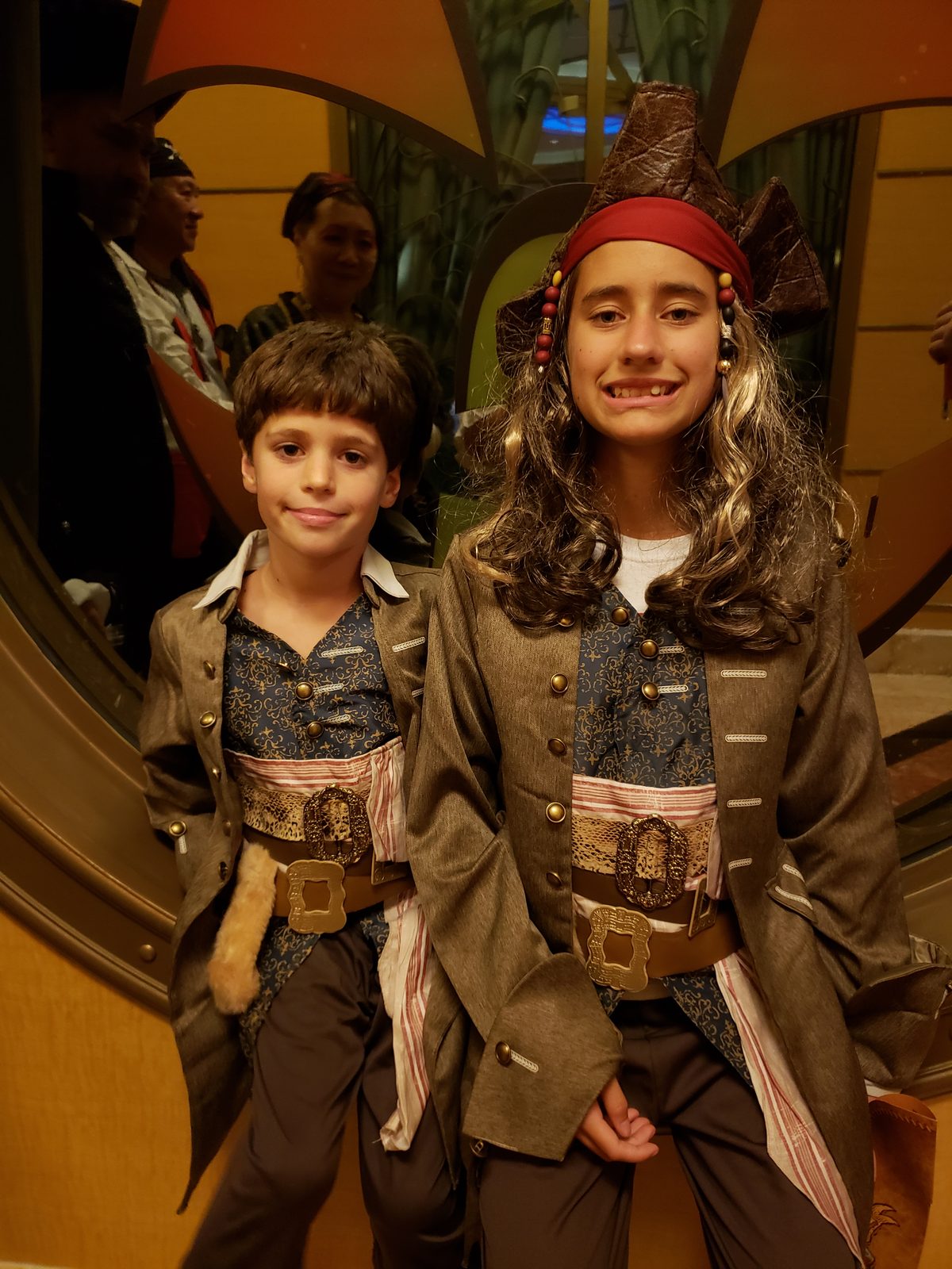 Thomas and Lisa ready for Pirate Night
