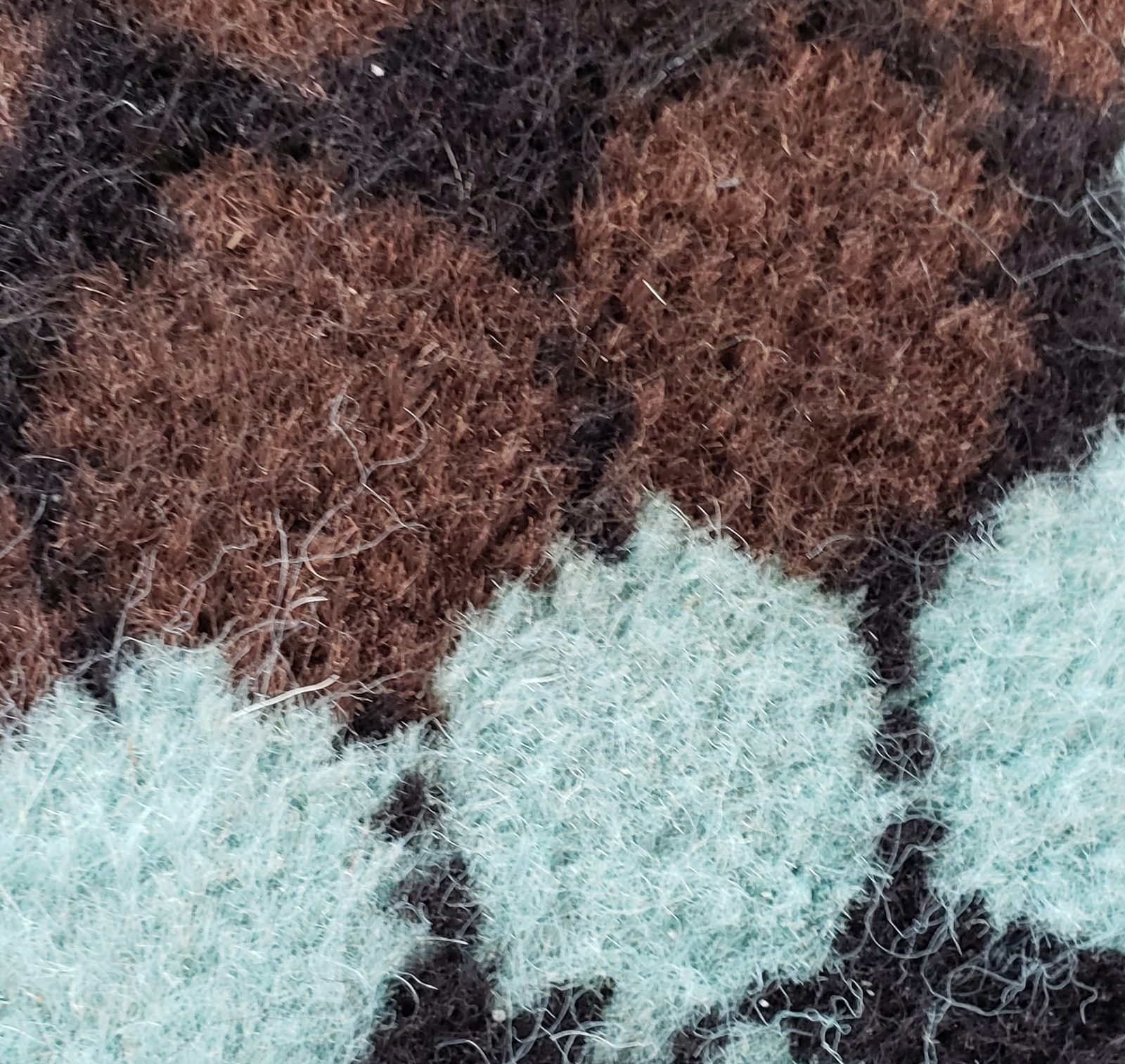 A close look at our stateroom carpet