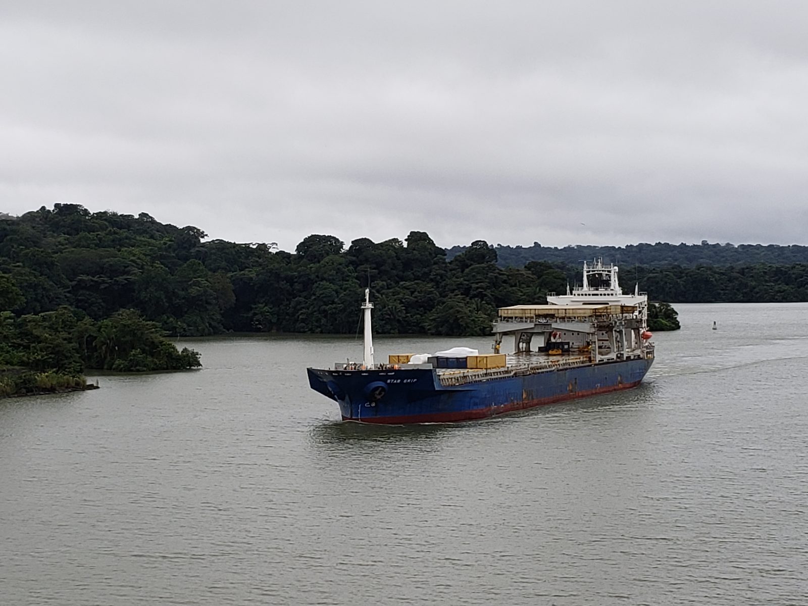 A ship on Gatun Lake