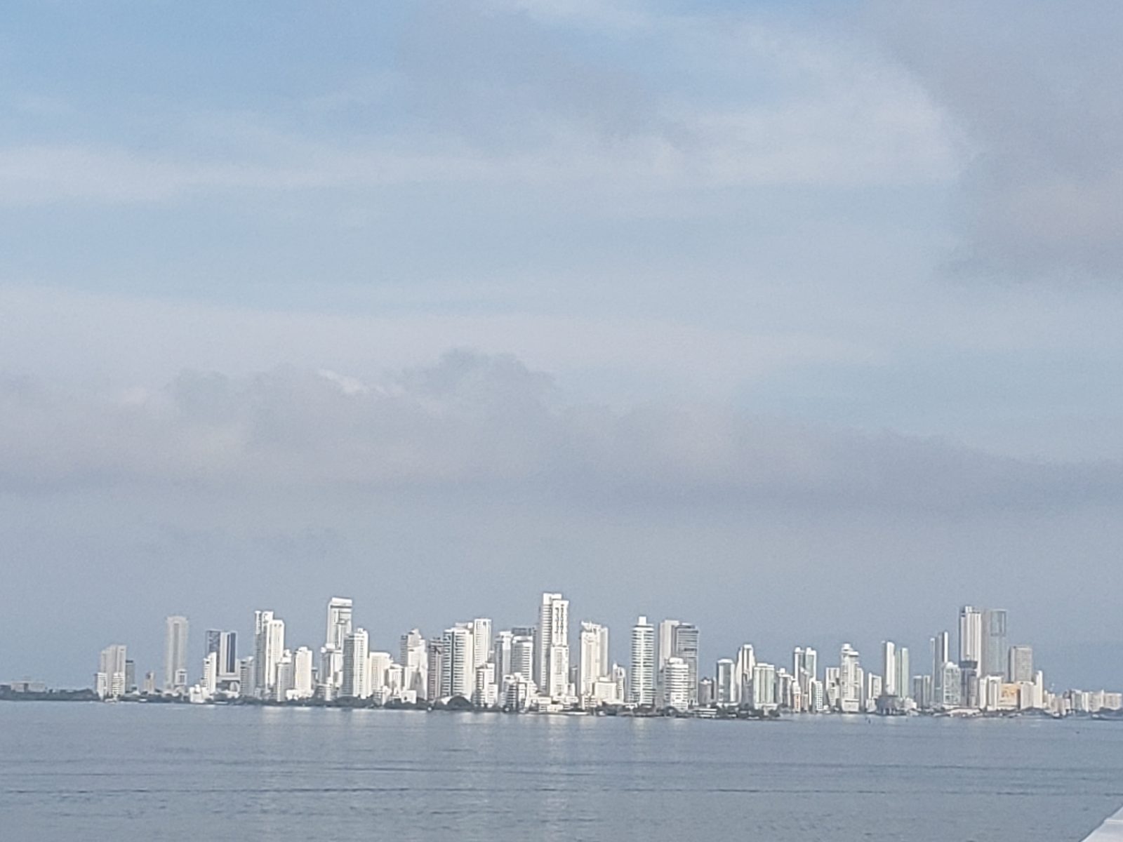 Cartagena skyline from the bow