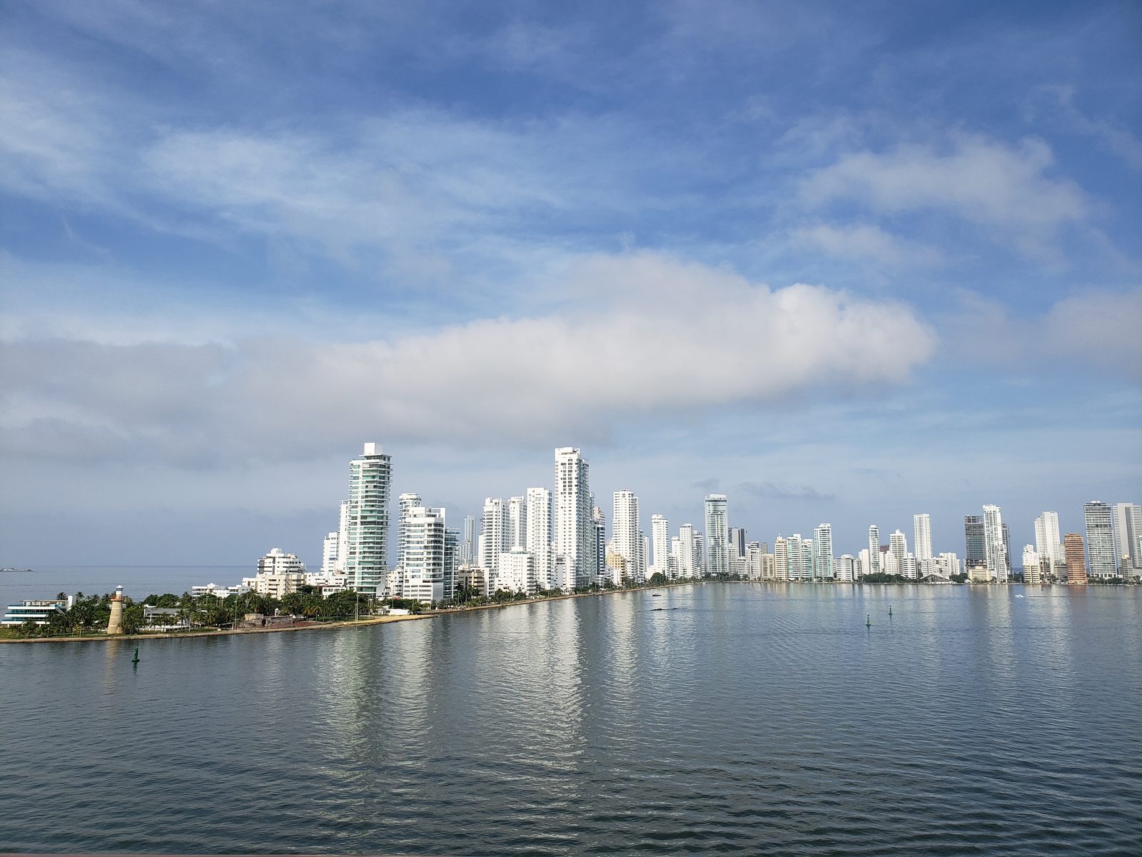 The Cartagena skyline from the Wonder
