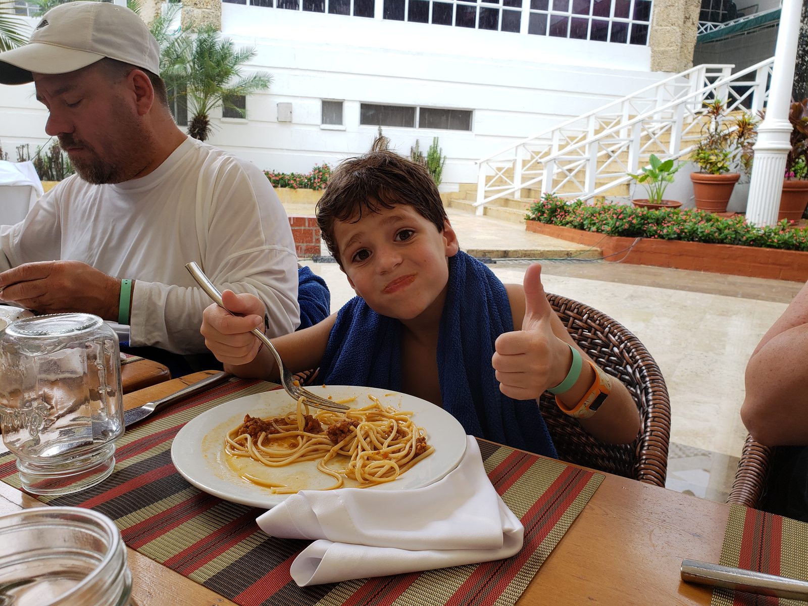 Spaghetti at Hotel Las Americas