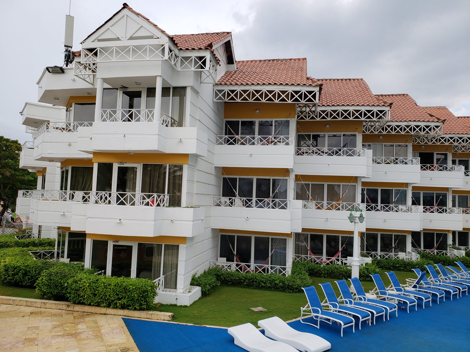 The hotel buildings at Las Americas