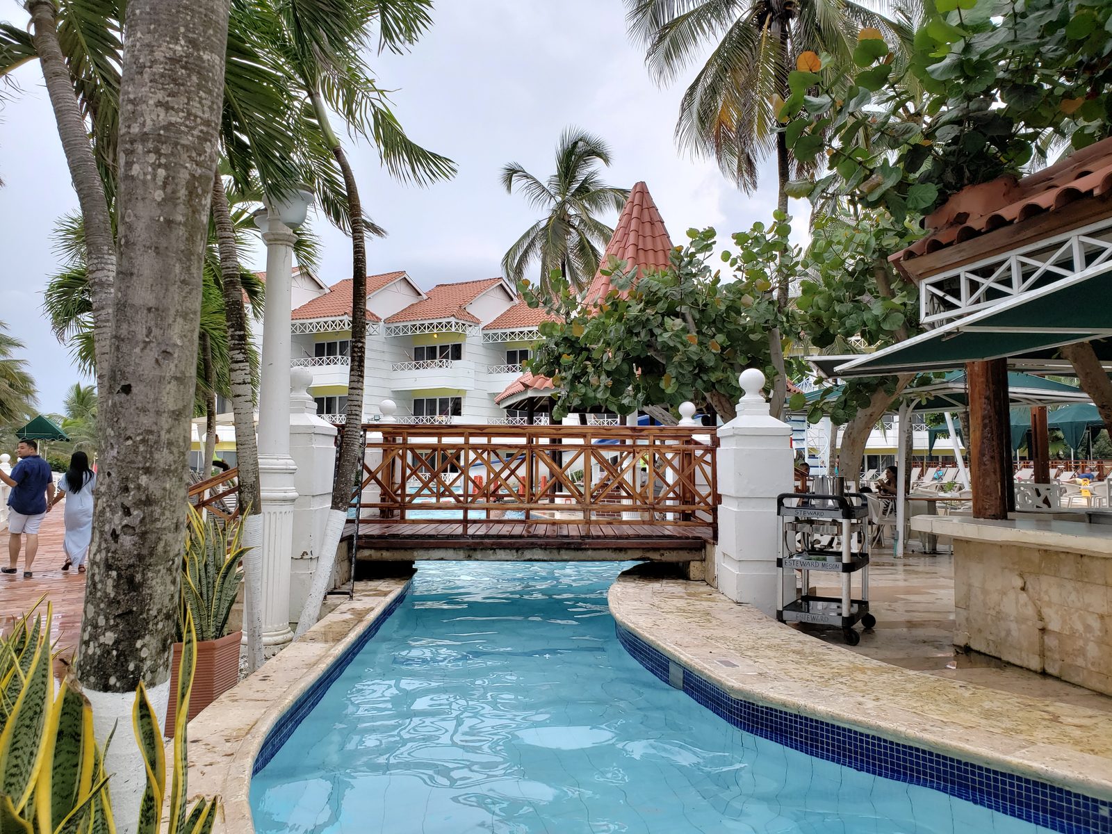 The lazy river at Hotel Las Americas