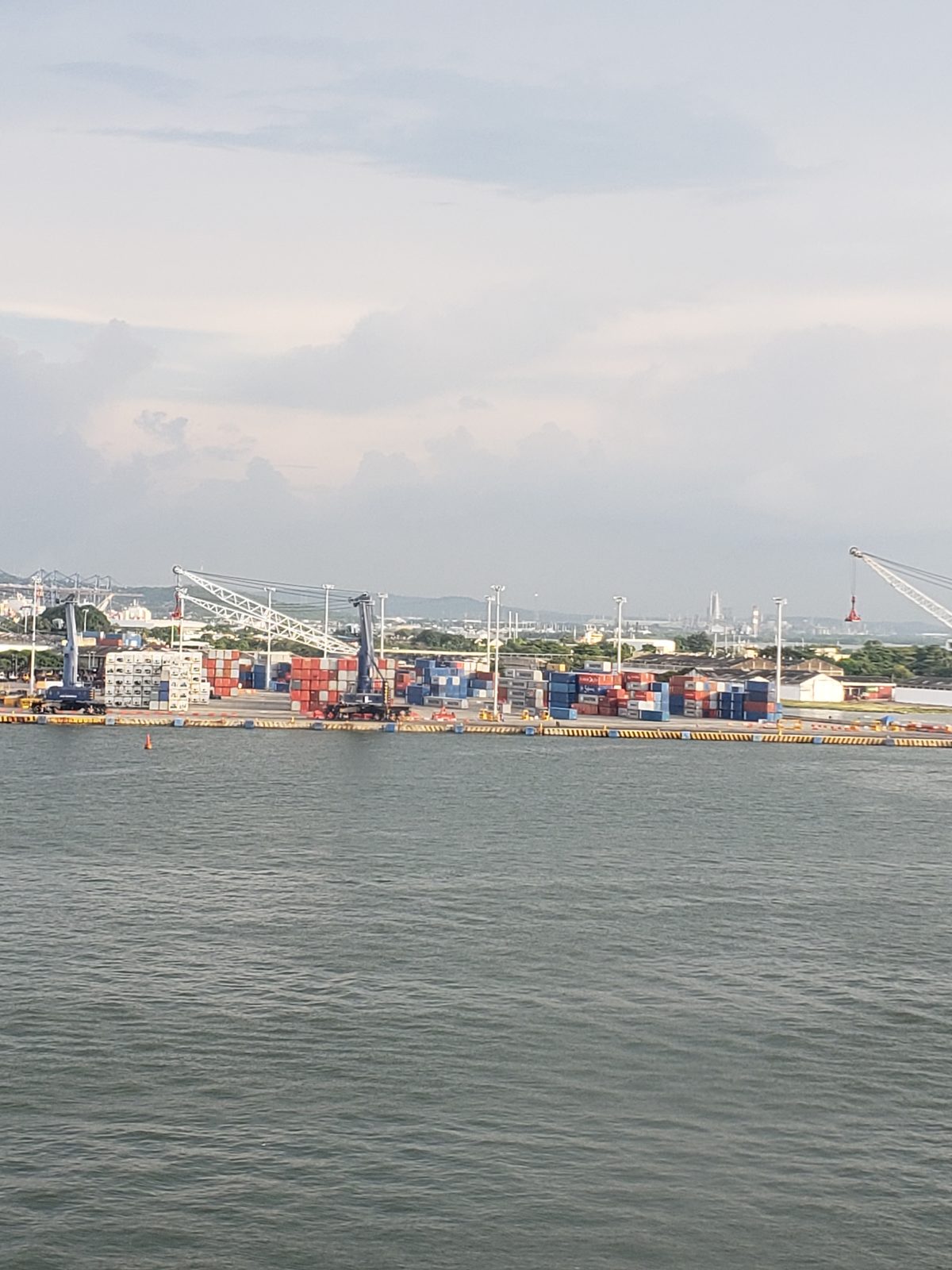 Cartagena's port as we pulled away