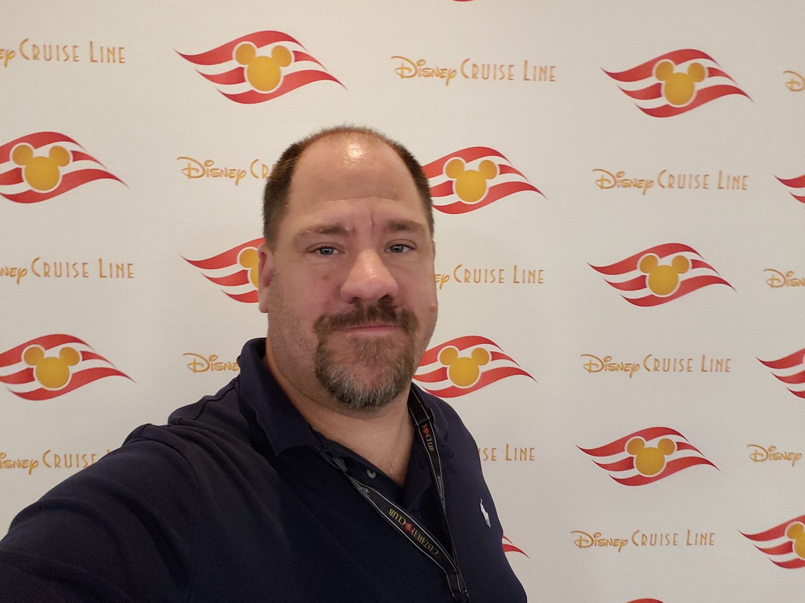 My photo at the Disney Cruise Line backdrop