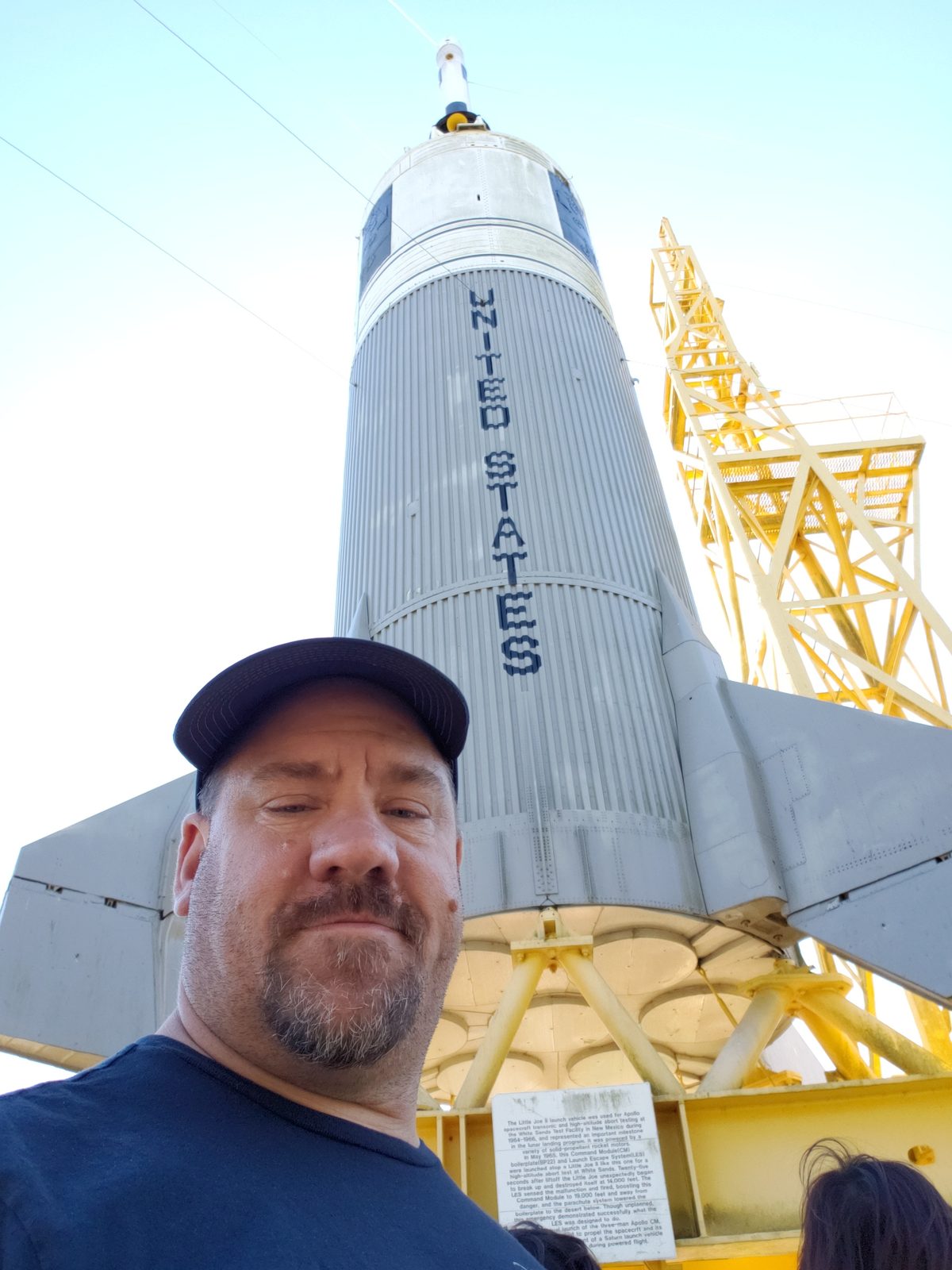 Me with the Mercury-Redstone rocket