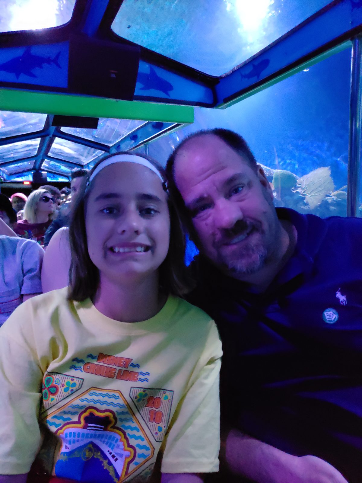 Lisa and me in the shark tunnel
