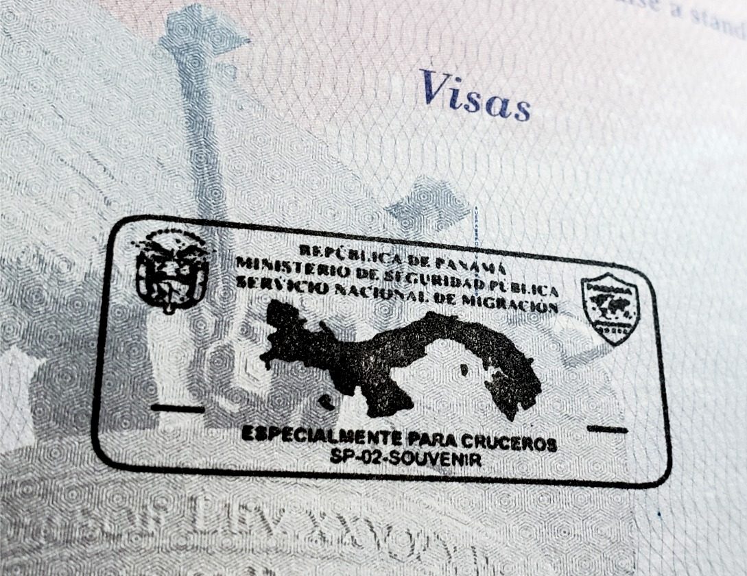 Panama's souvenir passport stamp