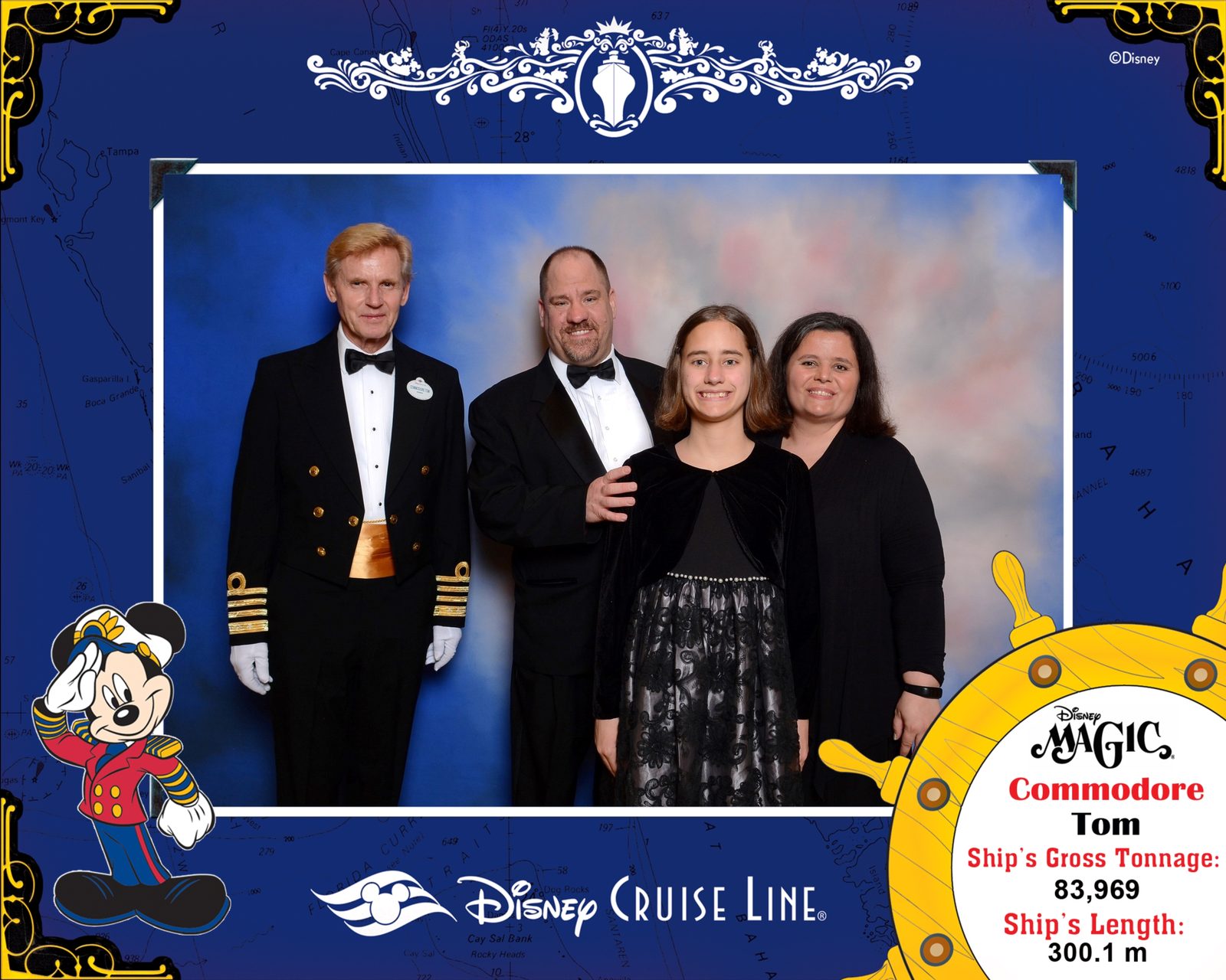 A formal portrait with Commodore Tom