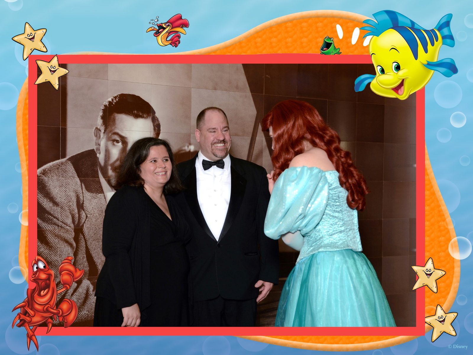 Ariel visits our table at dinner