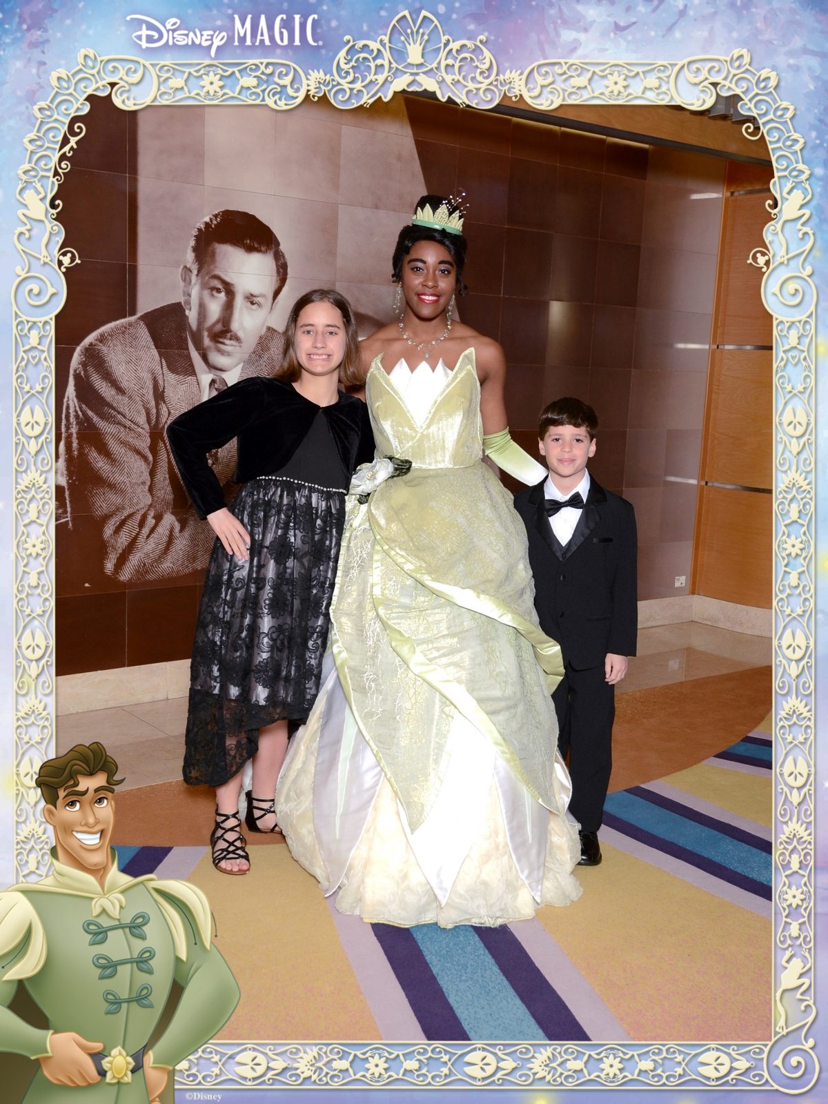 Lisa and Thomas meet Princess Tiana