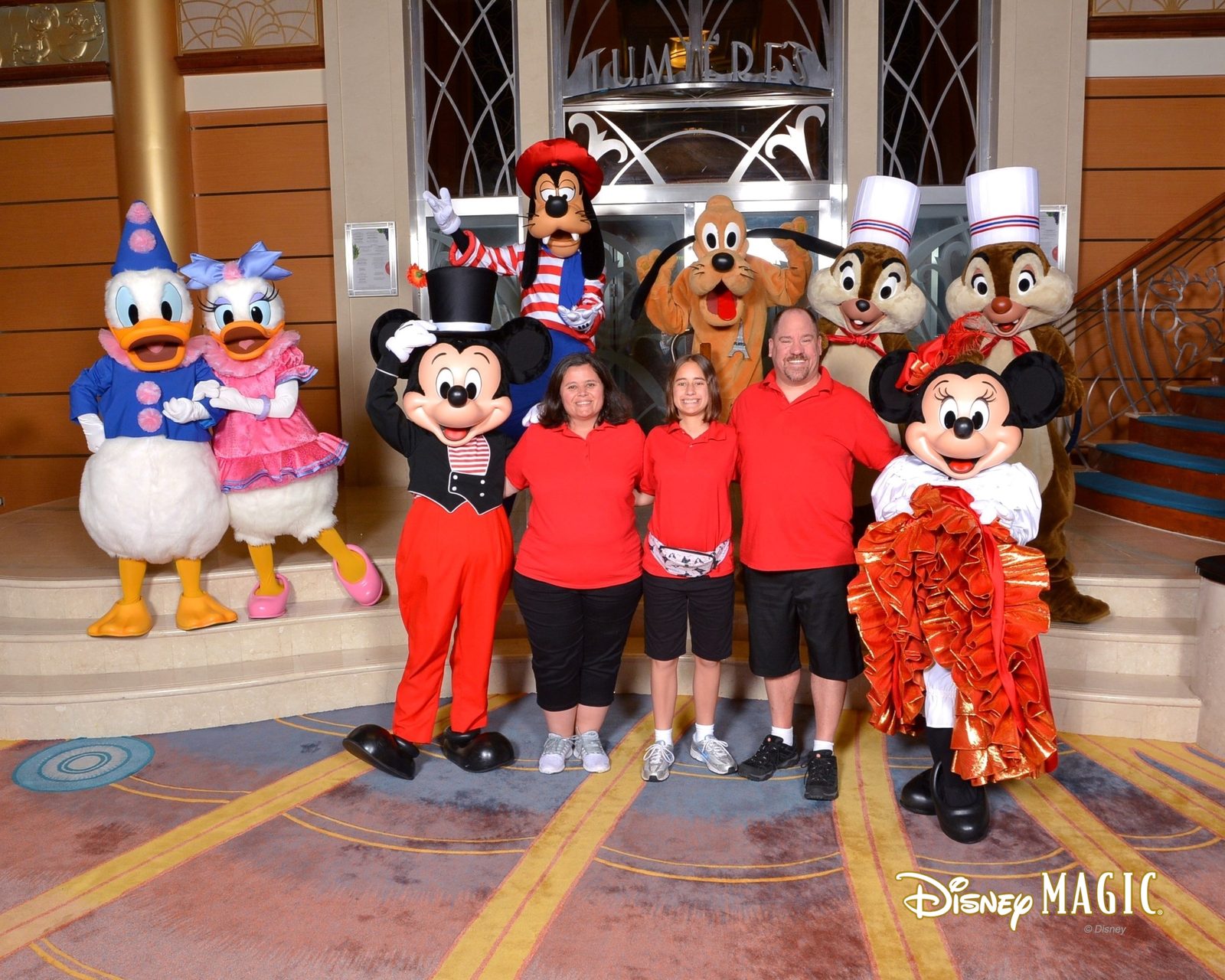Meeting Mickey, Minnie and the gang