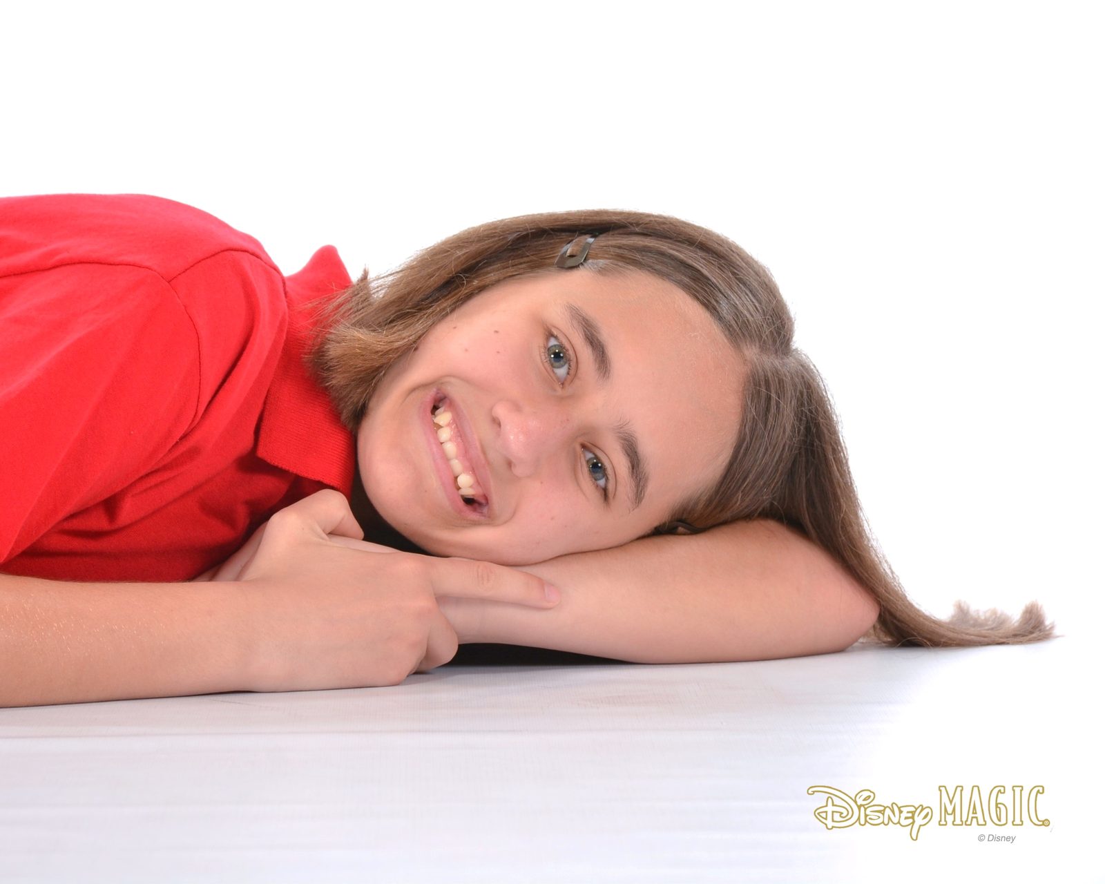 Lisa cracking up mid photo shoot