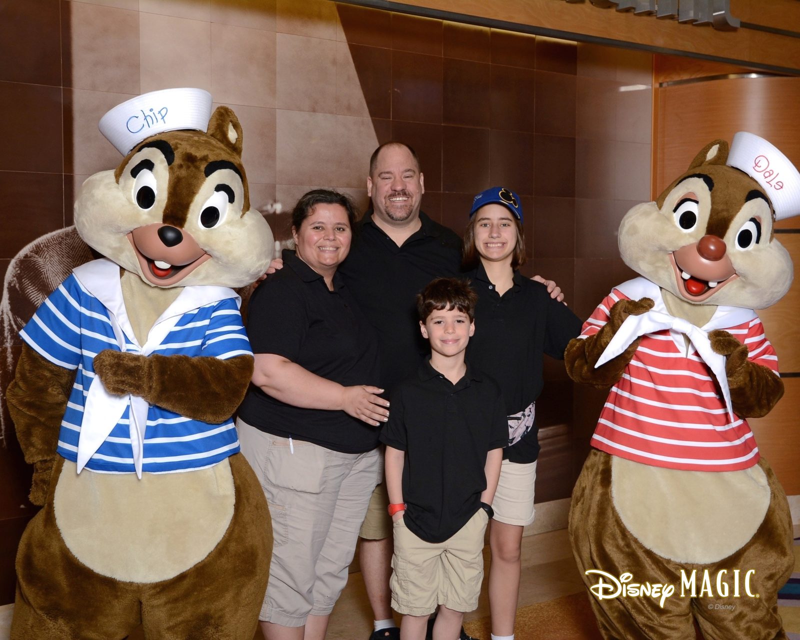 The family with Chip and Dale