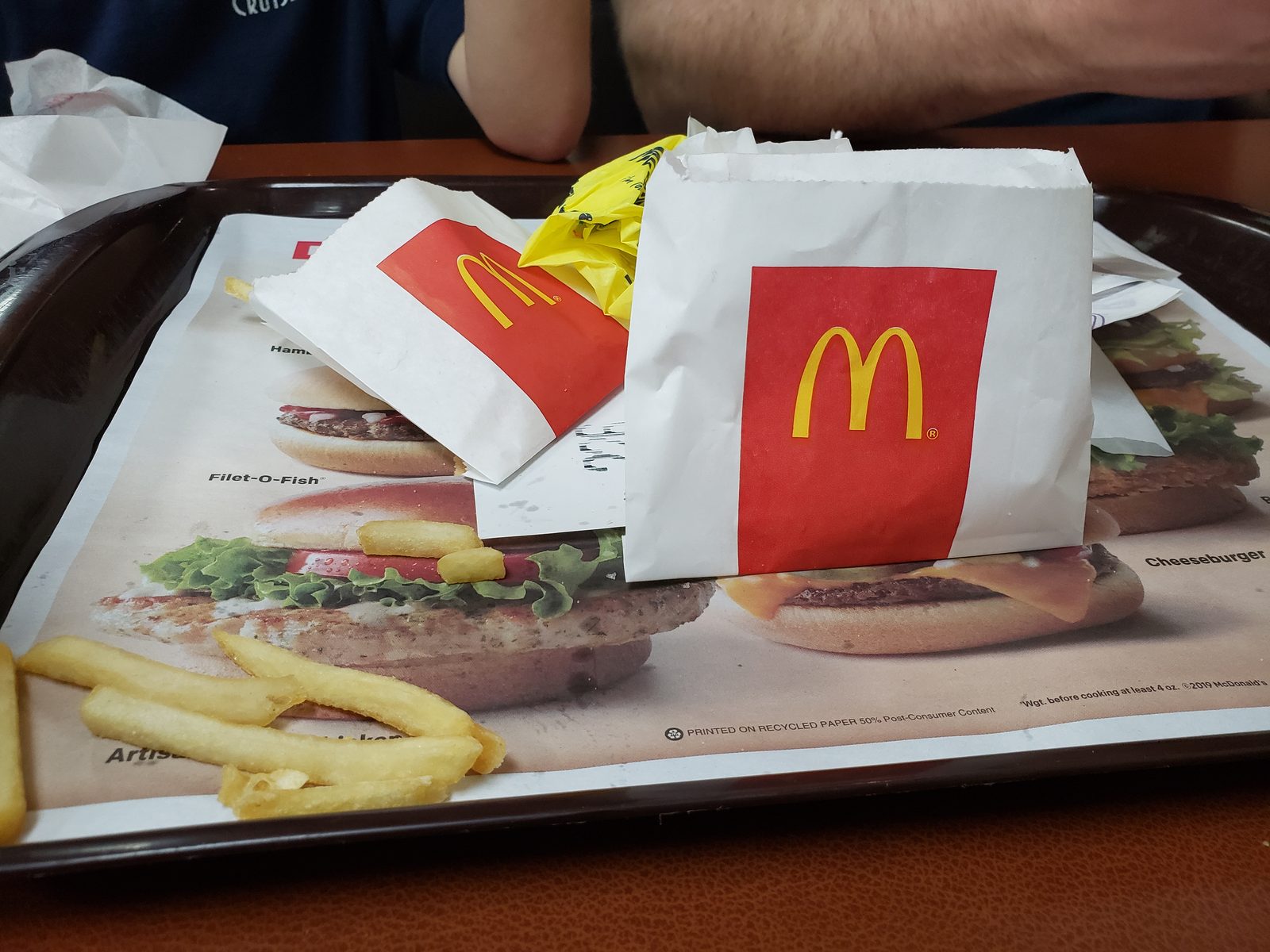 McDonald's for dinner before an early night