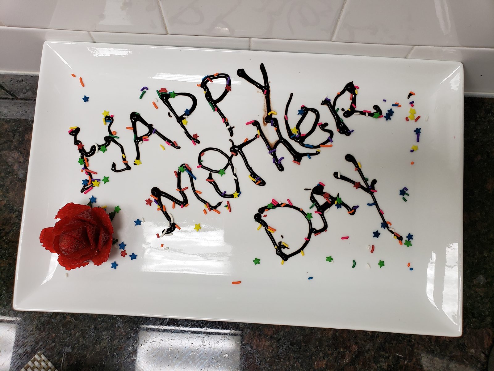 A Happy Mother's Day plate for Kathy