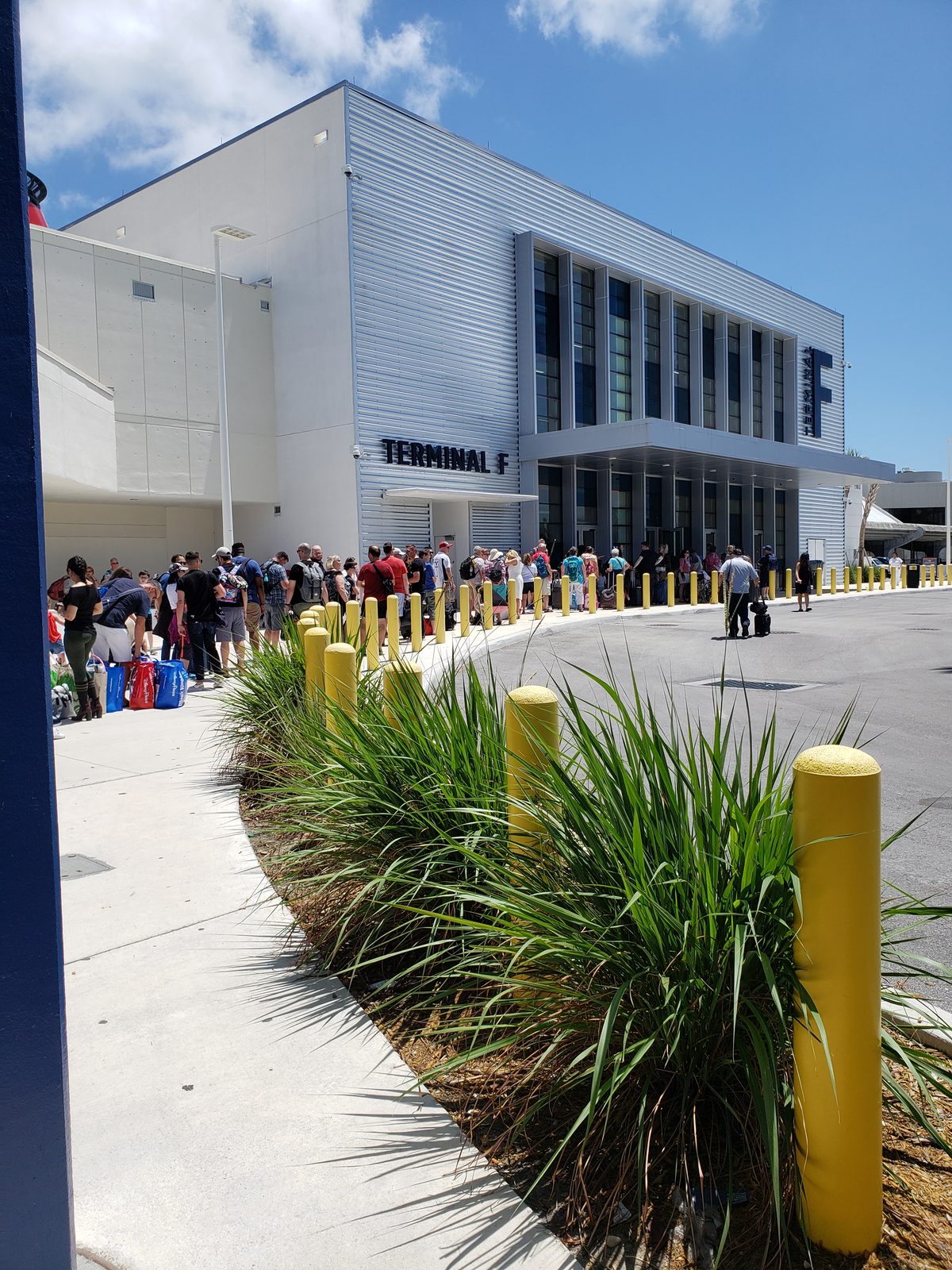 Checking in at the Port of Miami terminal
