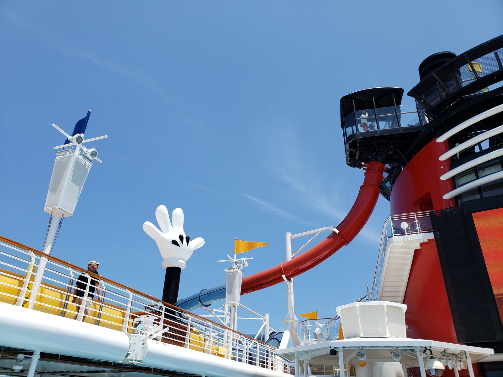 The AquaDunk slide on the Disney Magic